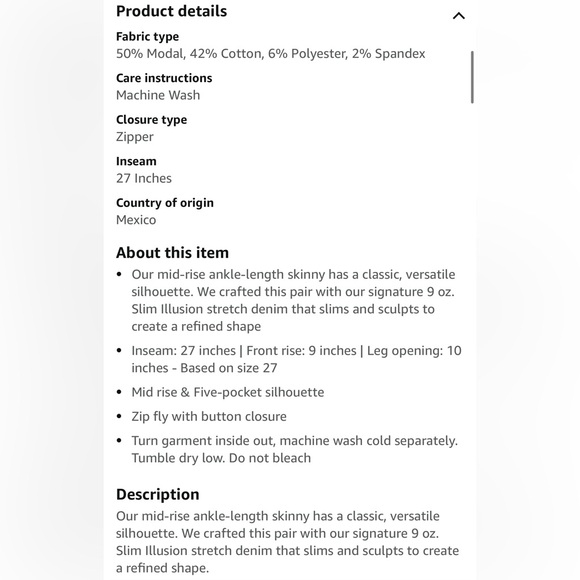 7 of all mankind jeans. Skinny size 26 B(air) Ankle Skinny - Picture 4 of 5